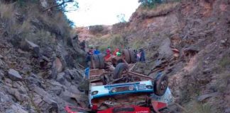 Foto: Sube a 34 el saldo de muertos por accidente de autobús en Bolivia/Cortesía