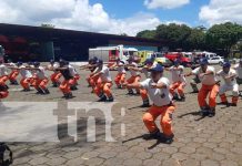 Capacitación de nuevos bomberos