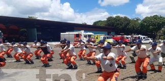 Capacitación de nuevos bomberos