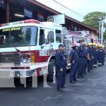 Bomberos envían dos camiones contra incendios a estación de San Marcos Nuevo camión para bomberos en San Marcos, Carazo