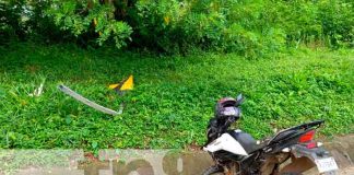 nicaragua, villa sandino, chontales, deceso, accidente de transito motociclista,