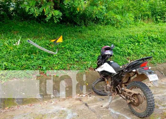 nicaragua, villa sandino, chontales, deceso, accidente de transito motociclista,