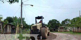 Nuevas calles en Las Azucenas, en San Carlos, Río San Juan