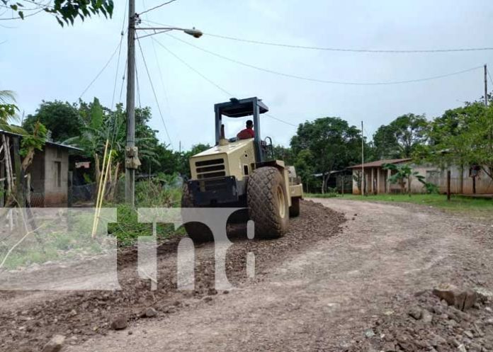 Nuevas calles en Las Azucenas, en San Carlos, Río San Juan