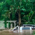 Camioneta es arrastrada por las corrientes de una quebrada en Chontales nicaragua, chontales, quebrada, camioneta,