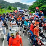 Jinotega realiza caravana en honor al 42/19