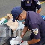 Lesionado por choque entre carro y moto en Boaco nicaragua, accidente, lesionado, boaco,