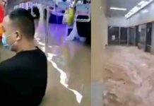 Metro en China: Pasajeros con el agua al cuello y aferrados a las asas / FOTO / Captura