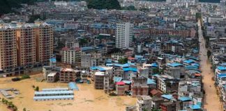 Foto: Devastadoras inundaciones en China/Cortesía