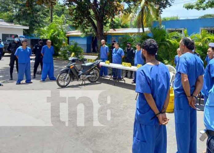 Delincuentes capturados eficazmente por la policía en Chinandega