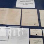 Realizan exposición documental sobre el proceso de la Revolución nicaragua, manuscritos, inc, revolucion,