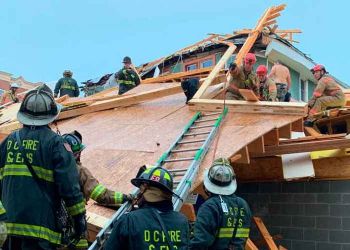 colpaso estados unidos, washington, colapso, edificio, construccion, heridos,