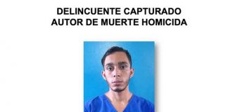 Sujeto capturado por la policía en Managua por homicidio