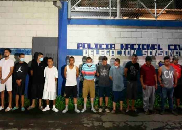 el salvador, detencion, pandilleros, sonsonate, autoridades, policia,