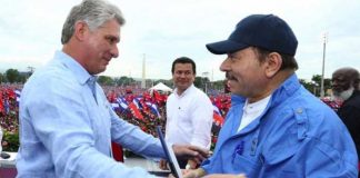 Presidente de Cuba, Miguel Díaz-Canel y Presidente de Nicaragua, Daniel Ortega