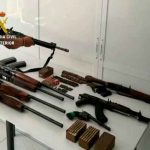 Incautación de armas a narcos en España
