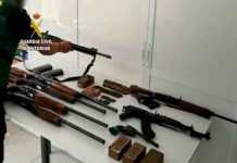 Incautación de armas a narcos en España