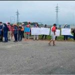Agricultores de Ecuador durante el paro nacional