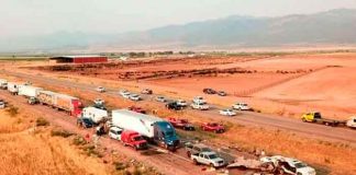Choque múltiple en una pista en Estados Unidos