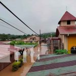 Intensas lluvias causan grandes inundaciones en El Castillo, Río San Juan