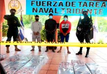 Incautan droga valorada en más de 14 millones de dólares en El Salvador Policía salvadoreña presenta a delincuentes con drogas incautada