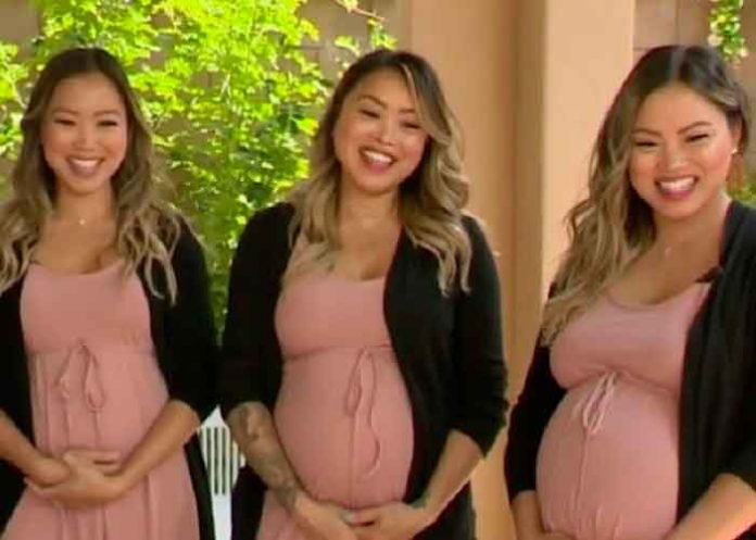 estados unidos, trillizas, embarazo, bebe, video, tendencia, viral,