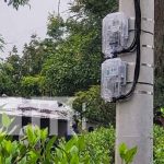 Electrificación en Nicaragua a punto de llegar al 100% Postes de energía eléctrica por proyecto de electrificación en Loma Chata