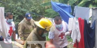 Escena donde le dieron un escopetazo a un joven en Tipitapa