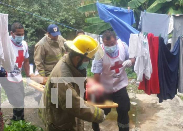 Escena donde le dieron un escopetazo a un joven en Tipitapa