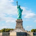 estados unidos, nueva york, exhibicion, replica, estatua, libertad,