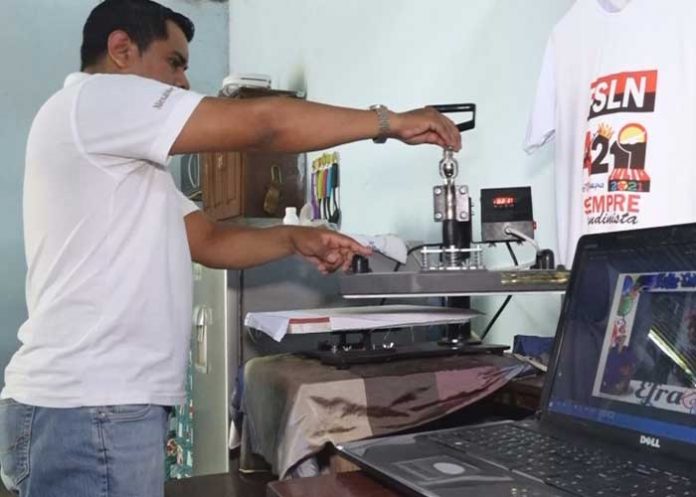 Emprendimiento de serigrafía y sublimación en Estelí
