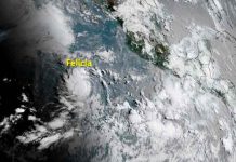 La tormenta tropical Felicia no representa peligro para México La tormenta tropical Felicia no representa peligro para México