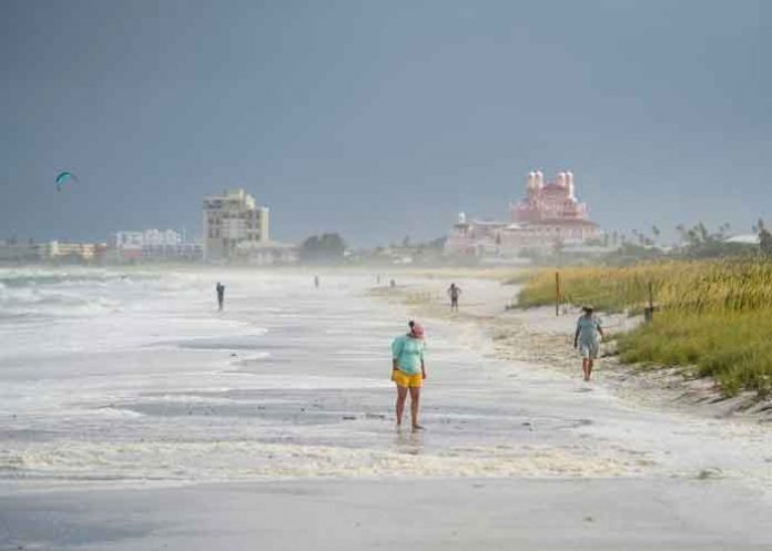 florida estados unidos, florida, elsa, tormenta, toca, tierra,