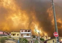 Foto: Evacúan a más de 1500 personas por incendio en Cerdeña, Italia / AA