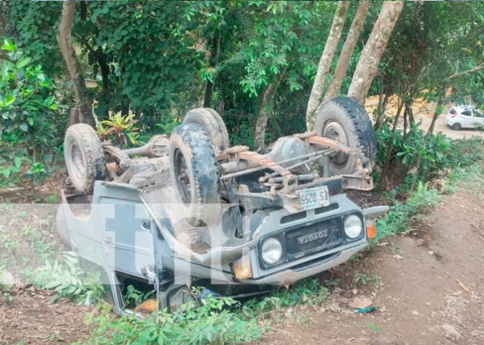accidente, camioneta, volcada, nueva segovia, nicaragua ,