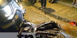 Escena del accidente mortal en El Jícaro, Nueva Segovia