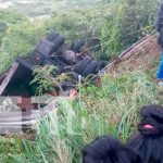 Dos personas lesionadas tras vuelco de camión en Jinotega Accidente deja como resultado 2 personas lesionadas.