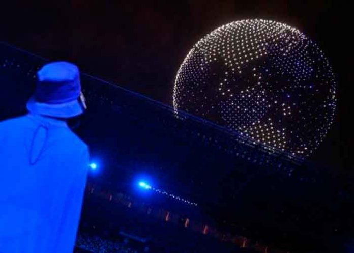 juegos-olimpicos- Así fue el show con drones en la inauguración de los Juegos Olímpicos