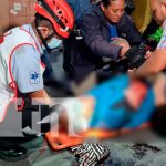 Imprudencia provoca accidente en la pista del mercado Roberto Huembes Foto: Imprudencia provoca accidente en la pista del mercado Roberto Huembes/TN8
