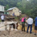 Así amaneció Santo Domingo, Chontales, tras fuertes lluvias Calles afectadas y viviendas en Santo Domingo, Chontales