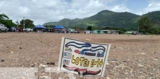 Lugar de la entrega de lotificación Bismarck Martínez en Jinotega