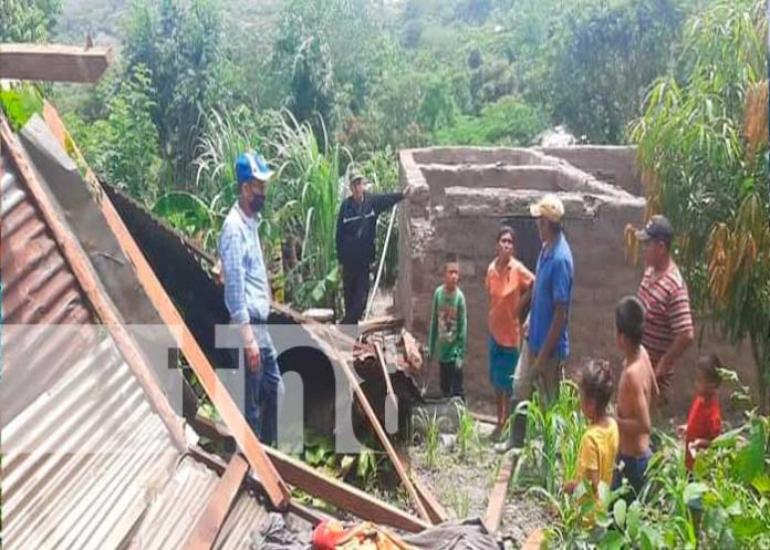 Los fuertes vientos dejan afectaciones en San Lucas, Madriz