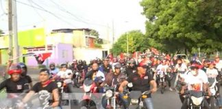 Diana y celebración en Managua por la Revolución Sandinista