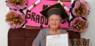 mexico, viral, fotos, graduacion, abuelita, irma acosta gamez,