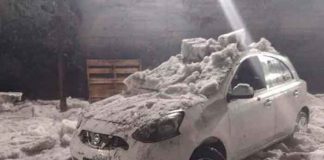 Mexico, hipotermia, granizo, hombre,