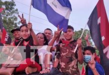 Militancia sandinista recorre calles de Tipitapa por el 42/19
