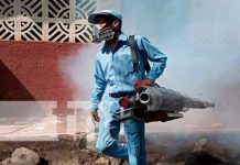 Jornada de lucha anti epidémica en el barrio Colinas del Memorial Sandino nicaragua, managua, fumigación, MINSA,