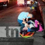«Ya iba para su casa»: Joven termina lesionada tras derrapar en su moto "Iba para su casa": Joven termina lesionada tras derrapar en su moto / FOTO / TN8