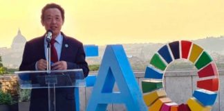 Inauguración del ingreso renovado, de la sede de la FAO