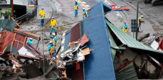 japon, deslizamiento de tierra, victimas mortales, lluvias,